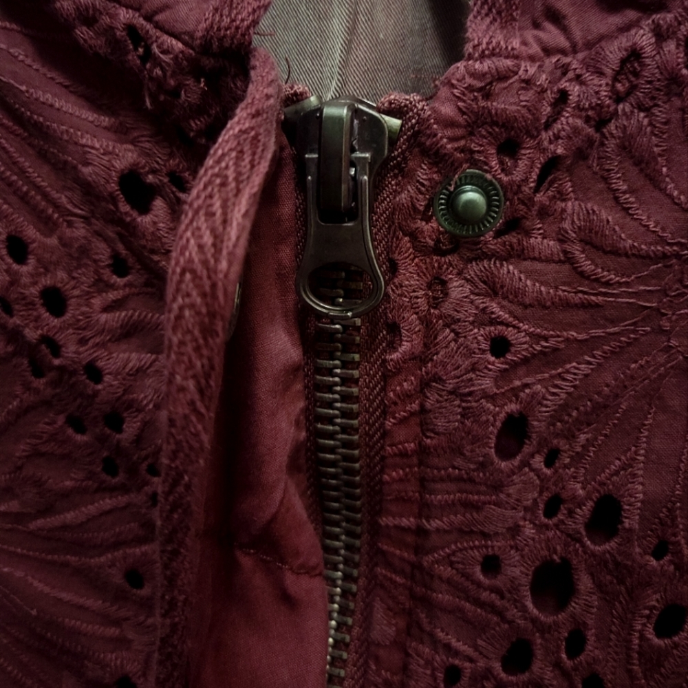 🎋Free People Daisy Eyelet Embroidery Jacket - Picture 6 of 7